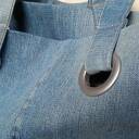 Niebieska Torba z Recyklingu Jeansu