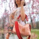 Mini torebka w odcieniach Brzoskwiniowych Pasadena