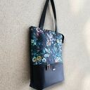 Torebka shopperka z kieszenią NOCNY OGRÓD