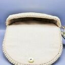Torba szydełkowa „VANILLA” - listonoszka crossbody w jodełkę