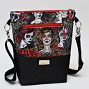listonoszka wodoodporna, torba, mała torebka przez ramię czaszki sugar skull