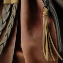 Torba Marlena w dwóch rozmiarach kolor Rudy oraz Khaki, torba na ramię od Ladybuq Art Studio