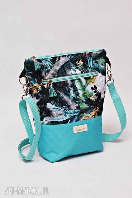 Torebka listonoszka wodoodporna, torba na ramię, mała torebka przez ramię, kobieca torebka pióra