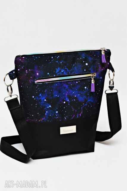 Torebka listonoszka wodoodporna, torba na ramię, mała torebka przez ramię kosmos galaktyka