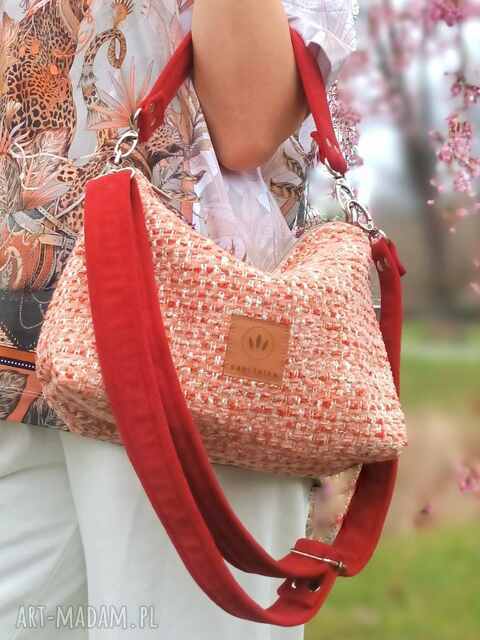 Mini torebka w odcieniach Brzoskwiniowych Pasadena