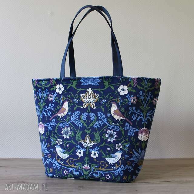 Shopper Bag Łódka - rustykalne ptaszki