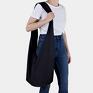 Czarna torba w stylu / Long Boogi Bag do noszenia przez ramię hobo boho