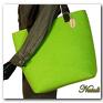 na ramię: Duża zielona - neonowa XXL minimalistyczna torebka toby filc