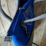 niebieskie na ramię torebka filcowa torba - sowa prezent haft