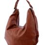 Vera bags codzienna worek torebka damska, V 10 05 dark brown klasyczny na ramię