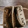 Duża torebka shopper skóra ekologiczna mieści format A4 - kolor ecru damska handmade na ramię ekoskóra sakwa