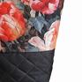 czerwone kwiatowe wzory torba tulip ava shopperka na ramię torebki