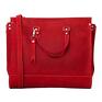 Ręcznie robiona czerwona - torebki damskie, torby skórzane na ramię prezent