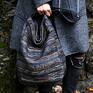 IKS vege navaho szary grafit - boho hobo torebka