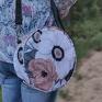 Torebki Niezwykle na święta upominki Round Bag - kwiaty retro nowoczesna