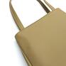 Shopper Bag Worek - nude nowoczesna elegancka