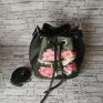 na ramię: Torebka bucket bag crossbody worek sakiewka - koliber na prezent do pracy