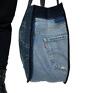 recycled na ramię torba jeans duża upcykling desigual i levis 136 recykling