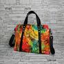 e Vamsti na prezent miejska średni torebka damska handmade evamsti - abstrakcja 3 shopper kolory kwiaty