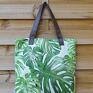 Monkey Machine handmade torba mr M green / uszy skóra monstera