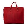 na ramię: Ręcznie robiona skórzana czerwona - torebki damskie, torby listonoszka
