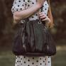 na ramię: Marlena czarna w rozmiarze L torba z naturalnej wytrzymałej skóry od Ladybuq torebka oversize stylowa