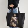 Tasha handmade prezent na ramię torba shopper - black & moro