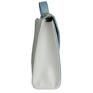 manzana sztywna listonoszka niebieski biały - modna teczka na ramię torebka