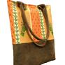 Shopper bag "Lawenda w oliwkach" - torba format a4