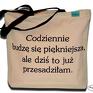 na ramię: Torba zakupowa dla Bogini Piękna, shopping bag hasło