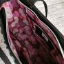 torba do pracy pakowna polski produkt szyte torebka damska shopper na ramię zamykana kolory kwiaty