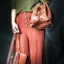Skórzana z odpinaną podszewką, ręcznie wykonana damska torba od Ladybuq mała torebka