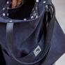na ramię: Czarna torba z zamszu ekologicznego stylowa torebka wodoodporna