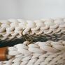torba ombre białe na ramię boho weave bag kolor beżowo kakowe ze sznurka