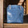 niebieskie na ramię torba skórzana mamy dla was piękną torebkę, wykonaną ręcznie ze skóry naturalnej