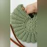 handmade morska torebka muszla ze sznurka bawełnianego seashell