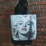 Torba shopper Marilyn Monroe Ikona torebka mlodziezowa