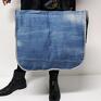 duża torba upcykling jeans 72 g star od majunto - recycled upcycled