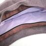 na ramię: Sack violet - torebka worek hobo