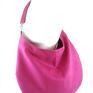 na ramię torebka sack pink hobo