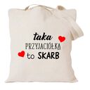 Torba bawełniana dla przyjaciółki - BFF psiapsi, prezent na urodziny