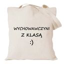 Torba z nadrukiem dla wychowawczyni, prezent dzień nauczyciela, zakończenie roku
