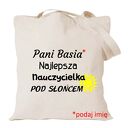Torba z nadrukiem dla wychowawczyni, prezent dzień nauczyciela, zakończenie roku