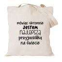 Torba bawełniana BFF dla przyjaciółki - prezent na urodziny psiapsi i kumpeli