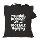 Torba bawełniana z nadrukiem dla pielęgniarki - prezent dla oddziałowej i położnej