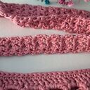 Siatka na zakupy, torba - różowa - na ramię, robiona na szydełku