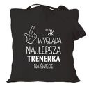 Torba bawełniana z nadrukiem dla nauczycielki i wychowawczyni