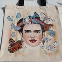 Ręcznie malowana płócienna torba na ramię FRIDA Kahlo