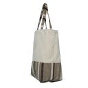 38-0002 Kremowa torebka na eko zakupy shopper bag SISKIN