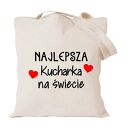 Torba z nadrukiem dla kucharza kucharki, prezent najlepsza, gotowanie, urodziny